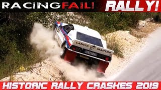 Historic Legend Rally Cars Crash Compilation 2019 [upl. by Sonitnatsnoc]