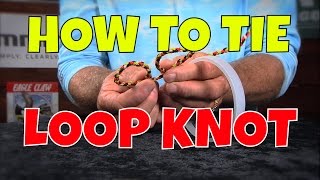 How to tie a Loop Knot  Seaguar Fluorocarbon Canoeman Knot [upl. by Esile]