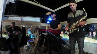 Superstition  Santorini Jazz Funk Trio [upl. by Artap269]