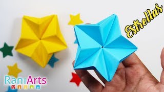 Estrellas de Origami  Paso a Paso  Decora con ellas  Origami Stars [upl. by Hildick]