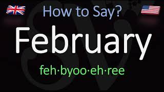 How to pronounce February CORRECTLY [upl. by Elleon]