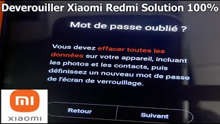 Comment Déverrouiller Xiaomi Redmi si Mot De Passe Oublié  Compte MI [upl. by Goodrow976]