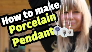 How to Make Porcelain Pendants [upl. by Cirda]