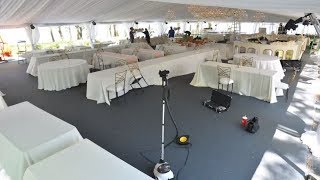 Weddings  Tent Setup Timelapse [upl. by Marlowe]