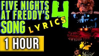 1 HOUR► FIVE NIGHTS AT FREDDYS 4 SONG quotBringing Us Homequot Lyric Video FNAF 4 [upl. by Jodee]