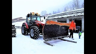 ❄️Winterdienst❄️Schneeräumung vom ersten Schnee 20112018 🏔 Realtime⏱ [upl. by Wilde]