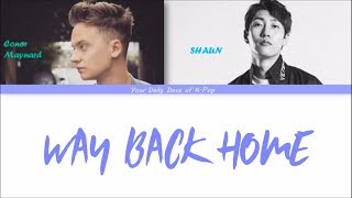 SHAUN  Way Back Home ft Conor Maynard Color Coded Lyrics HANROMENG [upl. by Bogoch]