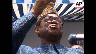 Zaire  President Mobutu public appearance [upl. by Bolanger835]