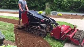 Toro Dingo Soil Cultivator Replacing Lawn [upl. by Faxen]