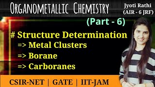 Structure of metal ClustersWade nomenclatureStructure of boranes and carboranesOrganometallics [upl. by Pagas]