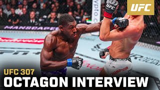 Joaquin Buckley Octagon Interview  UFC 307 [upl. by Leasi]