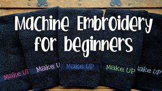 Machine Embroidery Basics 101 for BEGINNERS [upl. by Krissy]