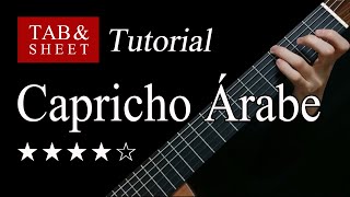 Capricho Árabe  Guitar Lesson  TAB [upl. by Duggan]