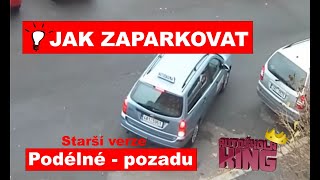 JAK ZAPARKOVAT JEDNODUCHÉ PARKOVÁNÍ PODÉLNÉ ve 3 krocích  HOW TO PARALLEL PARK Driving lesson [upl. by Alliuqahs]