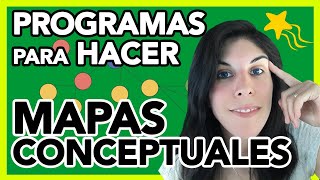 PROGRAMAS para hacer MAPAS CONCEPTUALES [upl. by Atiuqan543]