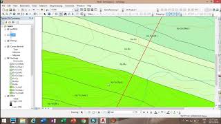 SECCIÓN GEOLÓGICA EN ARCMAP 105 [upl. by Seumas]