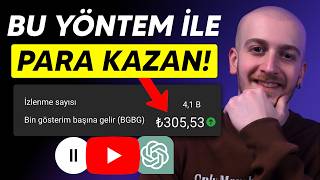 1000 İzlenmeye 300TL Nasıl Kazanıyorum  YouTube Para Kazanma [upl. by Harts]