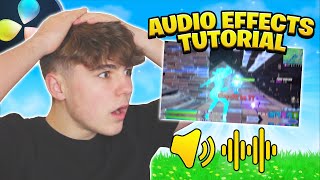 How to Add AUDIO EFFECTS to Fortnite Montages  Davinci Resolve Muffled Audio Song Switches Etc [upl. by Nawaj]