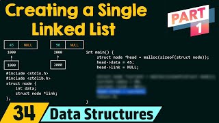 Creating a Single Linked List Part 1 [upl. by Akirehs]