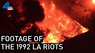 Raw Footage of the 1992 LA Riots  From the Archives  NBCLA [upl. by Francene]