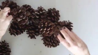 DIY Practically Free Pinecone Wreath [upl. by Alya]