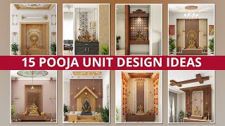 Latest Pooja Room Interior Design 2025  Pooja Room Designs for Home  Pooja Room DesignCafe [upl. by Nyletac]