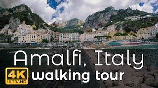 Amalfi Italy Walking Tour in 4K [upl. by Llerraf]