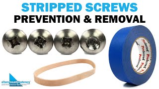 Stripped Screws  Prevention amp Removal  Fasteners 101 [upl. by Alegnatal467]