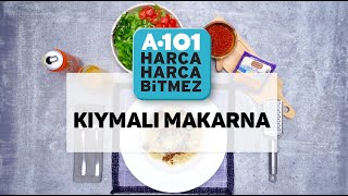 Kıymalı Makarna Tarifi  A101 [upl. by Octavla109]