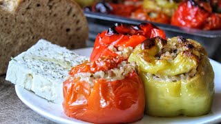 Τα πιο ΕΥΚΟΛΑ Γεμιστά  Greek Stuffed Vegetables  Gemista [upl. by Dacie]