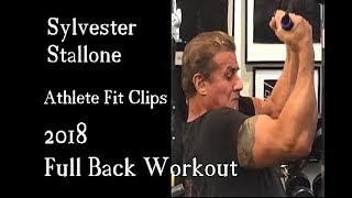 Sylvester Stallone Full Back Workout 2018  AFC [upl. by Ardnasal]