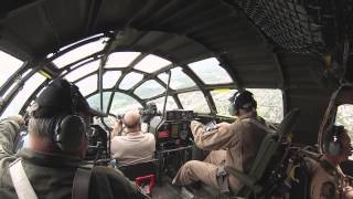 B29 Superfortress quotFIFIquot Cockpit in Flight Approach and Landing Loveland Ft Collins CO 7 24 14 [upl. by Girand]