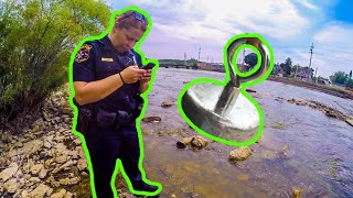 Magnet Fishing GONE WRONG Police Involved [upl. by Amil]