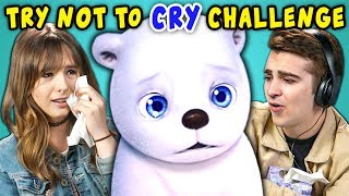 College Kids React To Try Not To Cry Challenge Saddest Animations [upl. by Cobby]