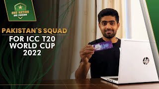 Pakistans Squad For ICC T20 World Cup 2022  PCB  MA2L [upl. by Eniar]