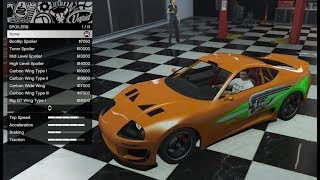 GTA 5  DLC Vehicle Customization  JESTER CLASSIC Toyota Supra and Review [upl. by Annailuj]