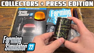 FARMING SIMULATOR 22 COLLECTORS EDITION amp PRESS KIT UNBOXING [upl. by Aihcsrop949]