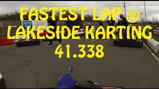 Fastest lap at lakeside Karting 41338 [upl. by Ennairda]