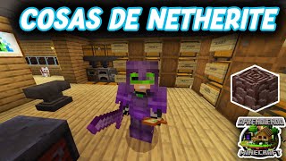 CONVERTIR DIAMANTE A NETHERITE  INFRAMUNDITA  APRENDIENDO MINECRAFT 45 [upl. by Feld801]