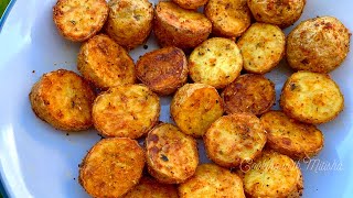 Roasted Potatoes  How To Make Crispy Roasted Potatoes In The Air Fryer [upl. by Ahsenid943]