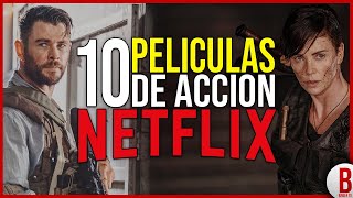 TOP 10 Mejores PELÍCULAS de ACCIÓN de NETFLIX [upl. by Herrle]