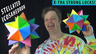 Origami Stellated Icosahedron 🌞 Triakis Jeremy Shafer [upl. by Karoline]