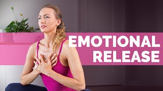 10 Min Somatic Yoga Flow For Emotional Release  GENTLE FULL BODY STRETCH [upl. by Ellegna118]