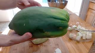 How to Eat and Freeze Green Papayas [upl. by Godbeare]