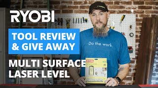 RYOBI Multi Surface Laser Level ELL1750 Review  Giveaway [upl. by Southard]