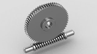 SolidWorks Worm Gear – Assembly – motion [upl. by Edals]