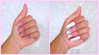 DIY Easy Fake Nails no acrylic or damage [upl. by Peggie785]