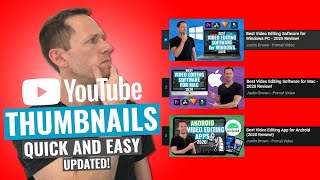 How to Make a YouTube Thumbnail  Quick and Easy [upl. by Slemmer]