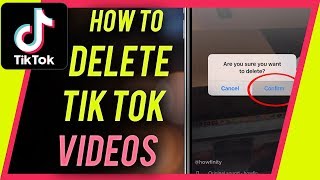 How to DELETE a TIKTOK video [upl. by Lipsey]