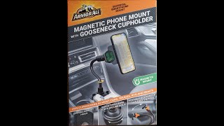 ArmorAll Magnetic Phone Holder with Gooseneck Review [upl. by Lantz]